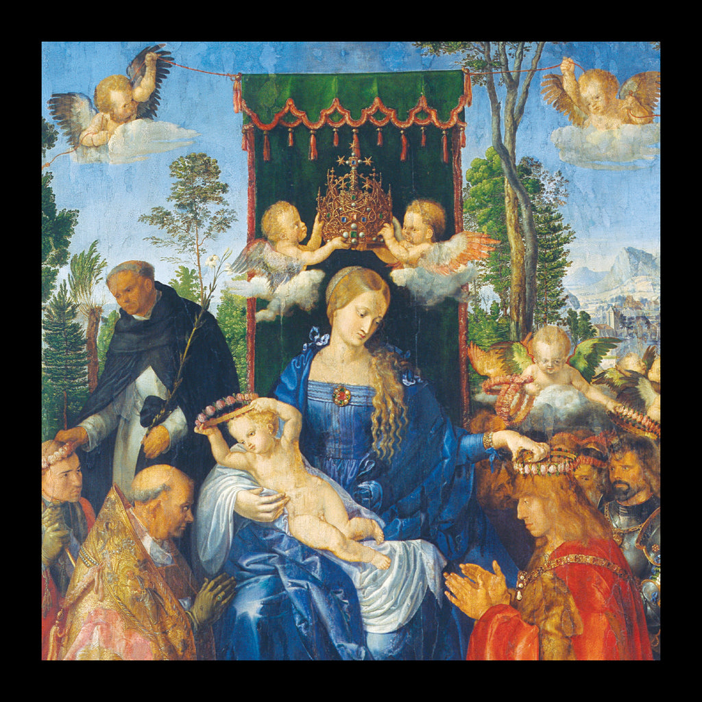 Detail from the Feast of the Rosary<p style="color_gold">LUXURY RANGE
