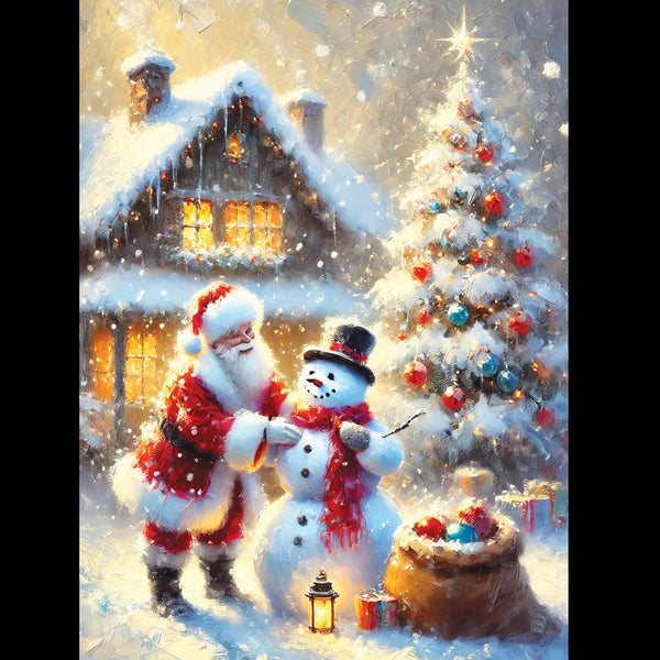 Santa and Snowman<p style="color_gold">LUXURY RANGE