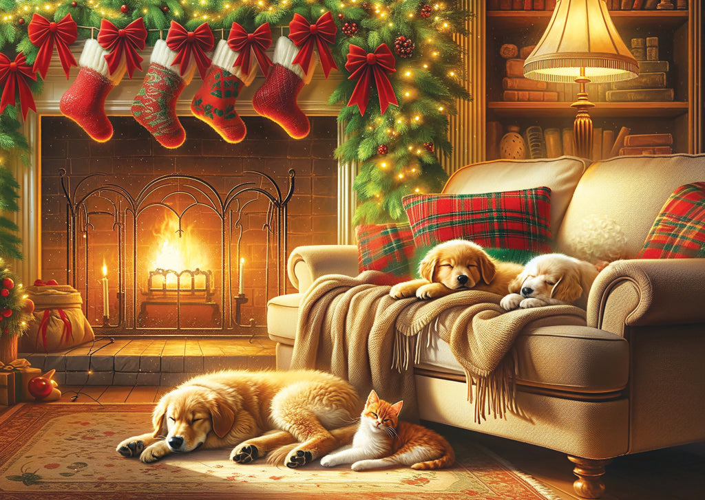 Sleeping by the Fireside