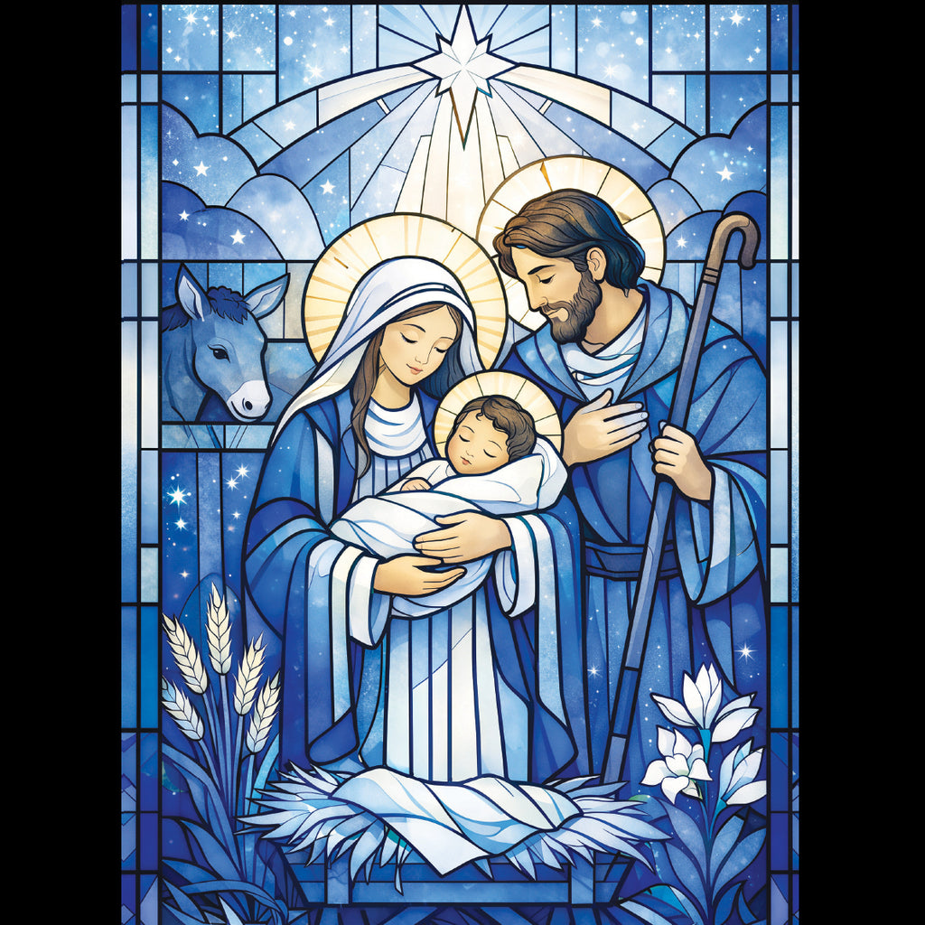 Stained Glass Holy Family