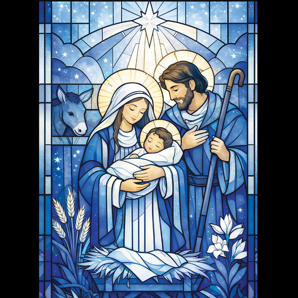 Stained Glass Holy Family