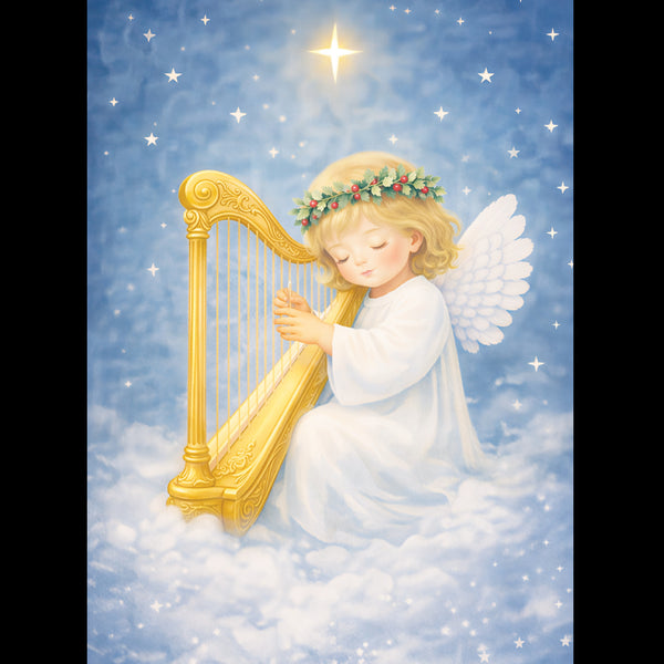 Angel playing the Harp