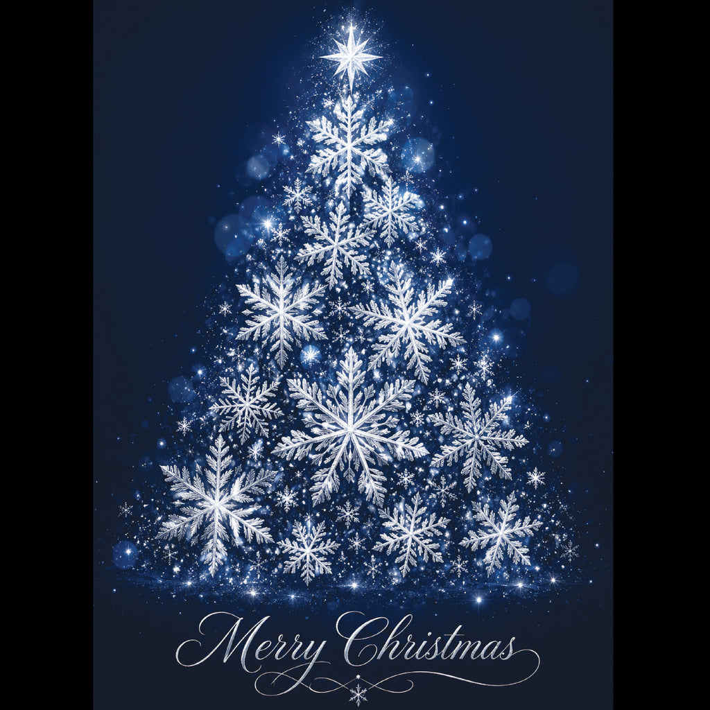 Silver Snowflake Tree<p style="color_gold">LUXURY RANGE