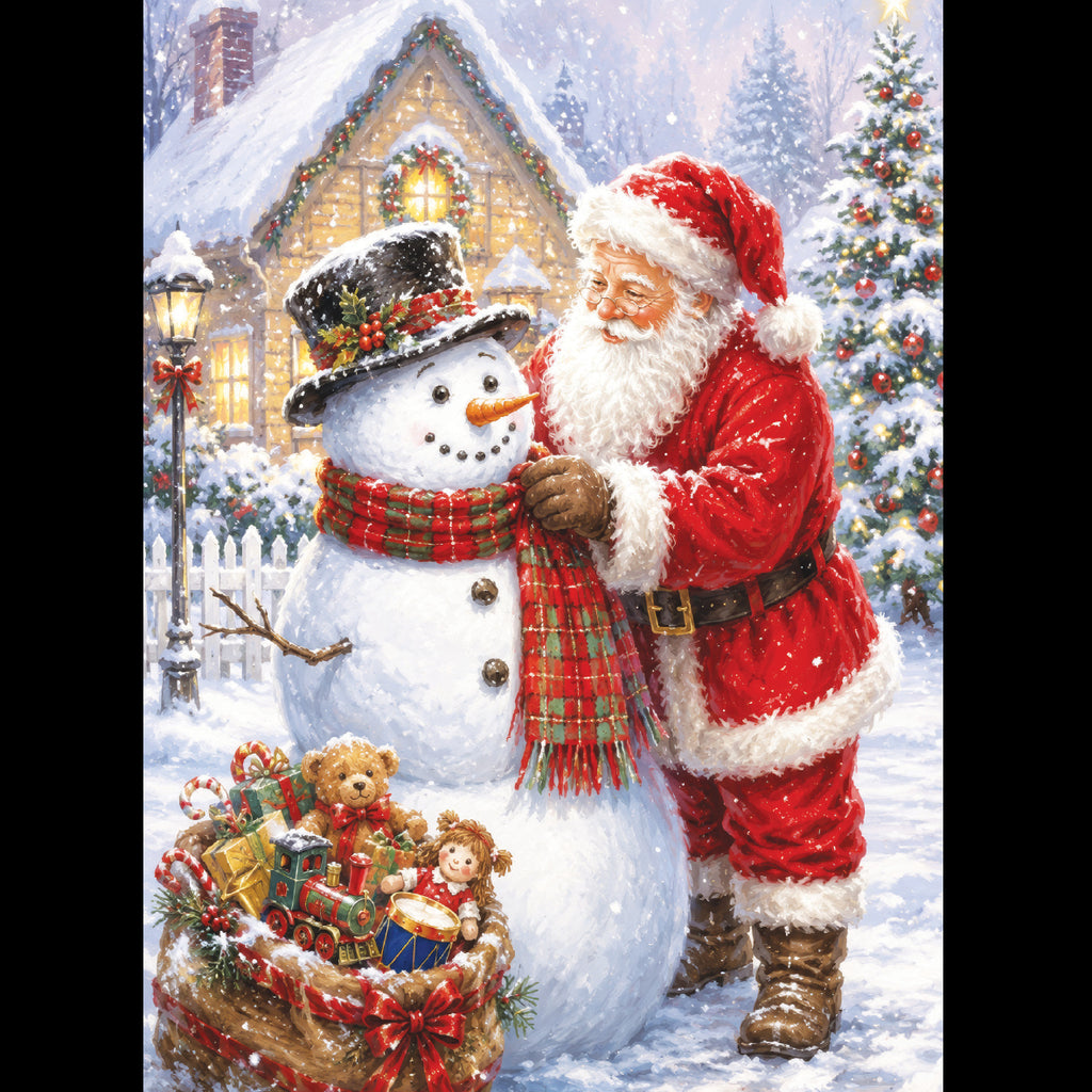 Santa's Snowman Friend<p style="color_gold">LUXURY RANGE
