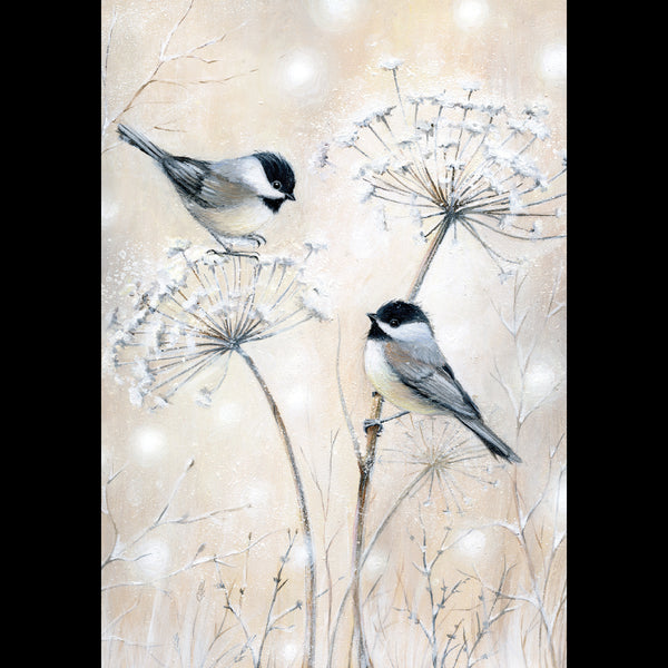 Chickadees and Cow Parsley<p style="color_gold">LUXURY RANGE
